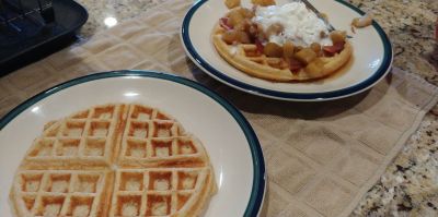 Alton Brown's Homemade Buttermilk Waffles